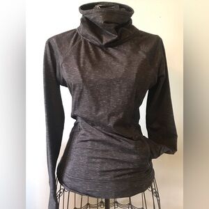 Pullover sweater with high neck